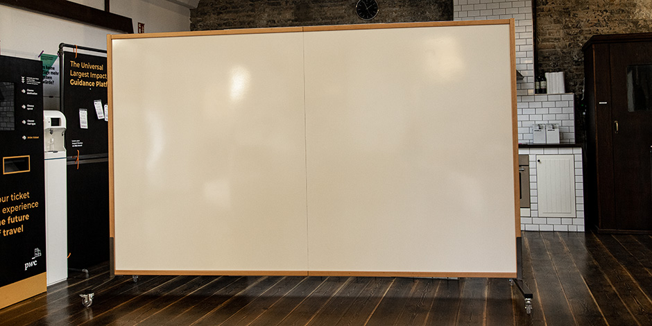 extra wide double whiteboard